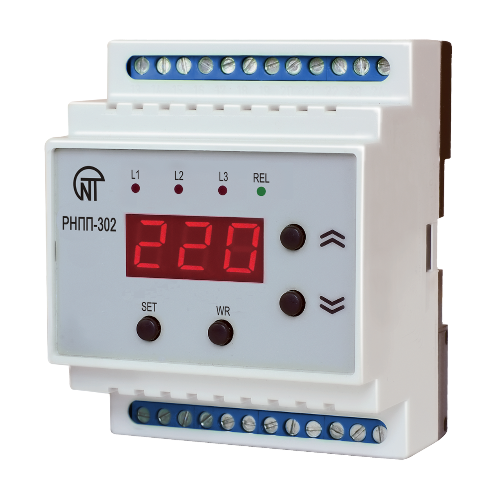 Трехфазное реле напряжения и контроля фаз РНПП-302