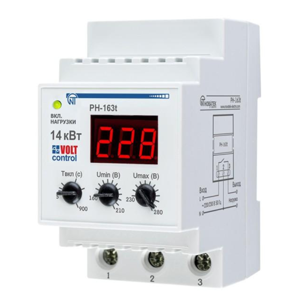 Реле напряжения РН-163Т «Volt Control» 63А