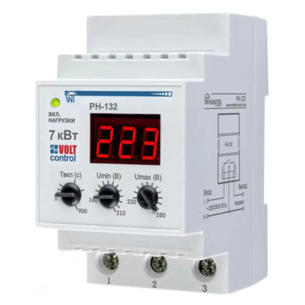 Реле напряжения РН-132 «Volt Control» 32А Реле напряжения РН-132 «Volt Control» 32А